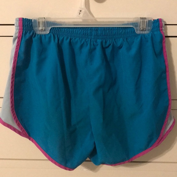 Blue and purple dri-fit Nike shorts (kids large) - Picture 2 of 6